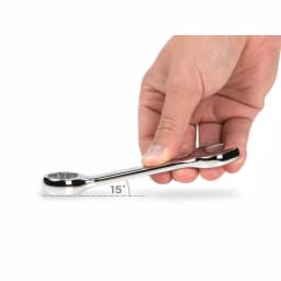 TEKTON 18 mm Stubby Combination Wrench, Chrome Vanadium Steel thumbnail 3
