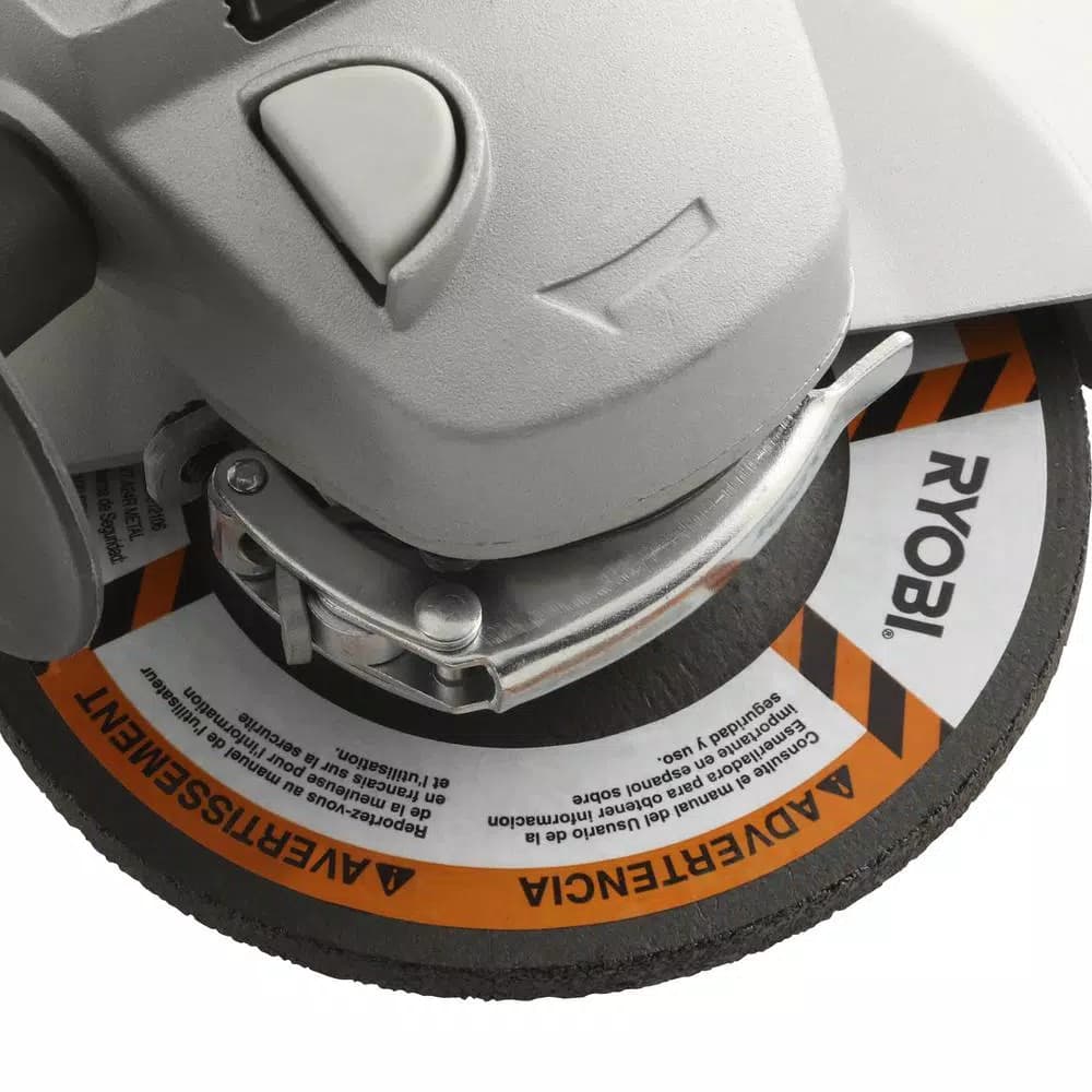 RYOBI 7.5 Amp 4.5 in. Corded Angle Grinder with GRIPZONE Technology
