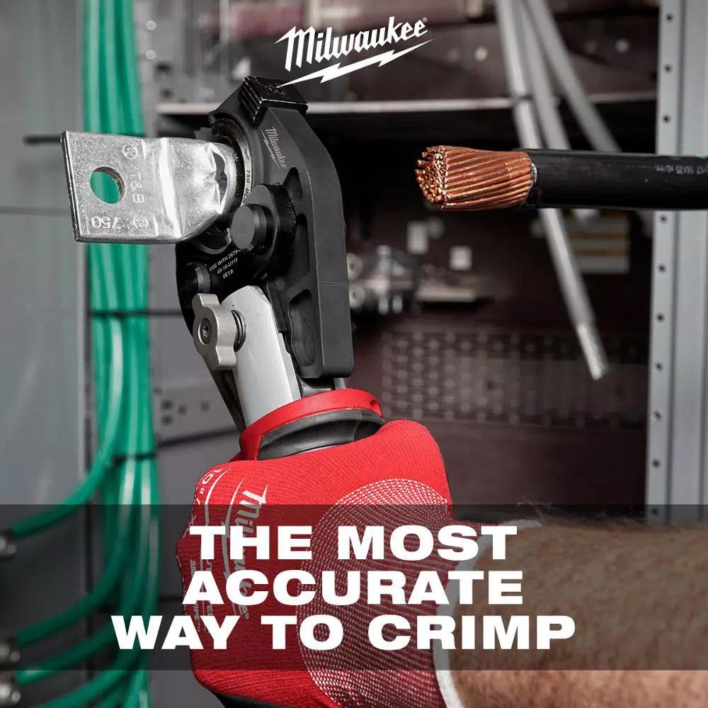 Milwaukee M18 FORCE LOGIC 600 MCM Crimper Kit with 750 MCM Cu/1000 MCM Al Cutting Jaw