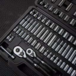 Stanley 123-Piece Socket Set with Ratchets, 3/8 in. and 1/4 in. Drive, Metric and SAE thumbnail 3