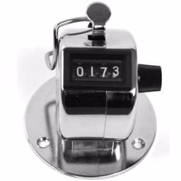 Stalwart Manual Tally Counter Clicker with Metal Casing and 4-Digit Display thumbnail 1