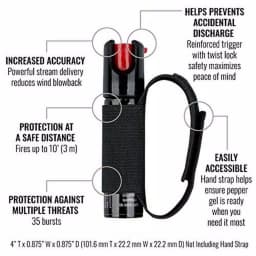 SABRE 3-in-1 Runner Pepper Spray with Adjustable Hand Strap and CS Tear Gas thumbnail 2