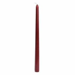 Zest Candle 12-Pack Burgundy Taper Candles, 12 in. Elegant Tabletop Decor thumbnail 2