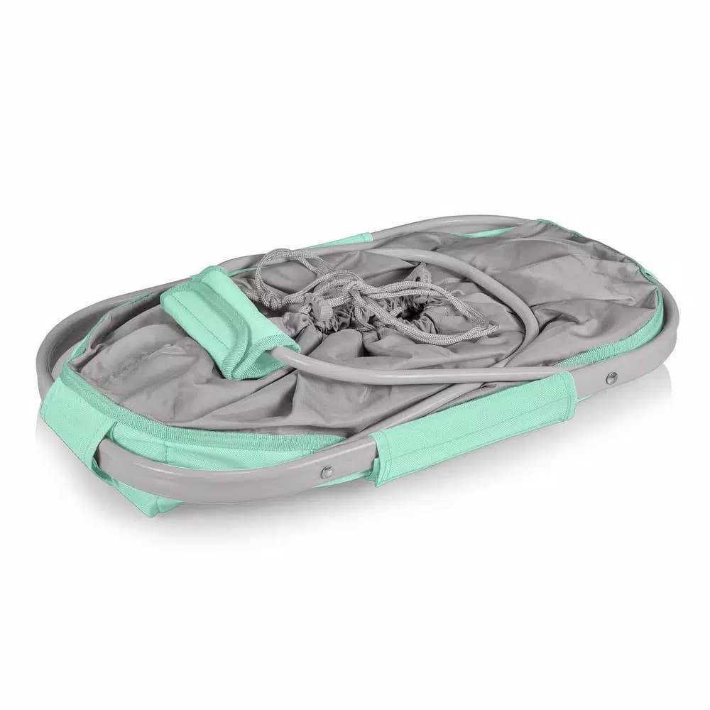 Picnic Time Metro Basket 9 Qt. Teal Collapsible Insulated Tote Cooler
