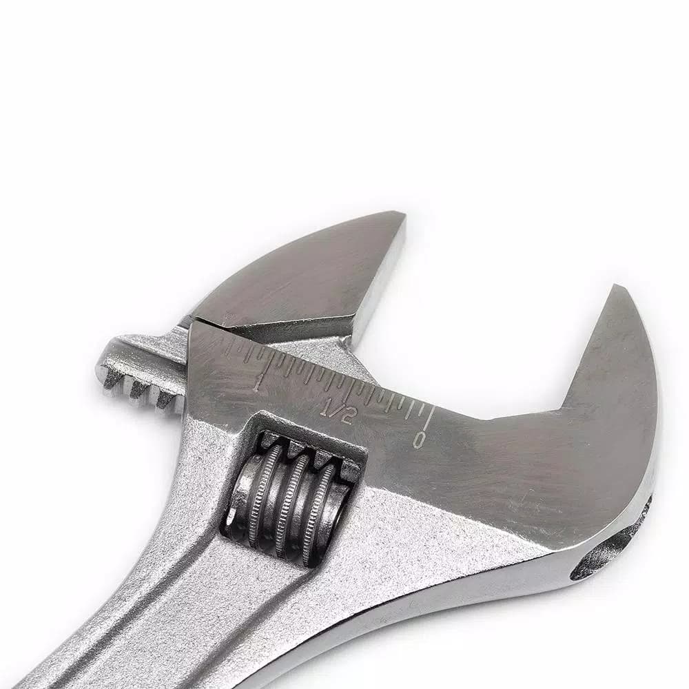 Crescent 10 in. Adjustable Wrench with Hex Jaw Design and Chrome Finish