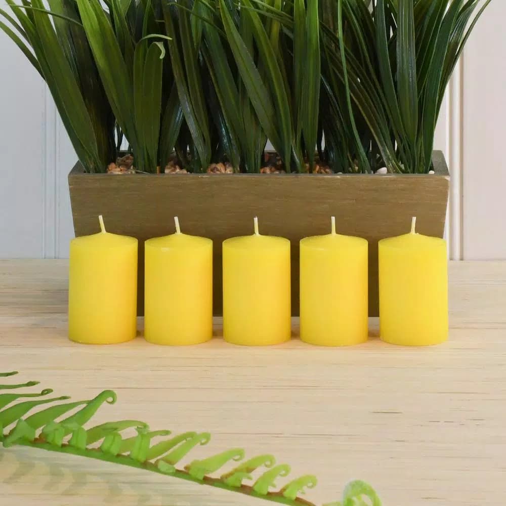 LUMABASE Citronella Scented Votive Candles, 36 Pack, Yellow Paraffin Wax