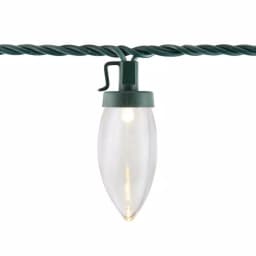 Home Accents Holiday 100-Light LED C9 Warm White Smooth Bulb String Lights, 65 ft, Green Wire thumbnail 3