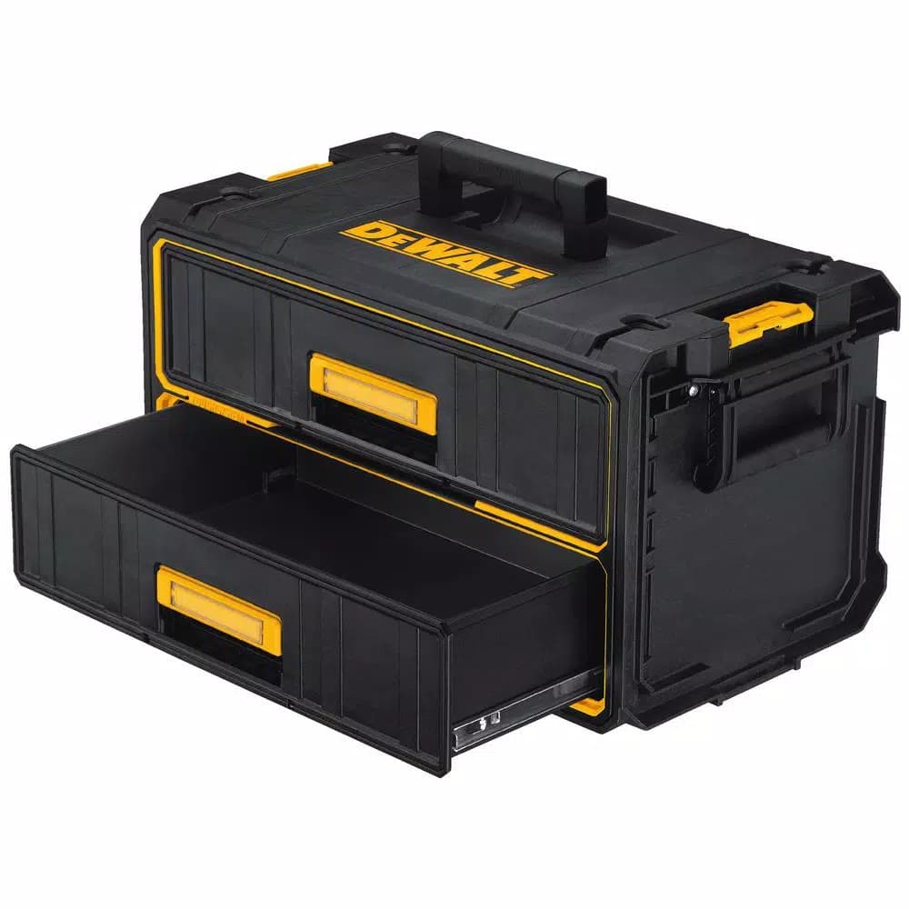 DEWALT 142-Piece Mechanics Tool Set with Bonus TOUGHSYSTEM 22 in. 2-Drawer Tool Box