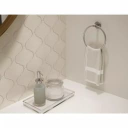 Symmons Identity Wall-Mounted Towel Ring, Satin Nickel thumbnail 2