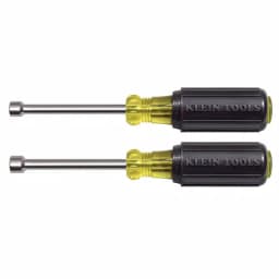 Klein Tools 2-Piece Magnetic Nut Driver Set with 3 in. Hollow Shafts and Cushion Grip Handles thumbnail 1