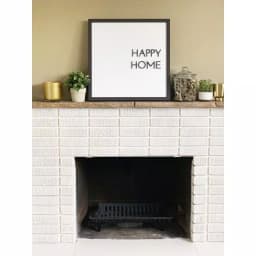 Petal Lane Home Happy Home Magnetic Memo Board with Raised Letters, Ebony Frame thumbnail 2