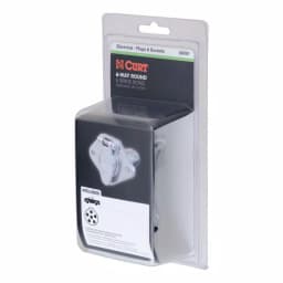 CURT 6-Way Round Trailer Connector Socket, Vehicle Side, Die-Cast Metal thumbnail 7