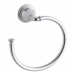 KOHLER Devonshire 3-Piece Bathroom Hardware Set - Towel Bar, Ring, and Toilet Paper Holder in Polished Chrome thumbnail 5