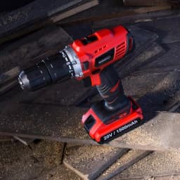 Stalwart 20V Lithium Ion 1/2 in. 2-Speed Brushless Hammer Drill Set, 62-Piece Kit thumbnail 4