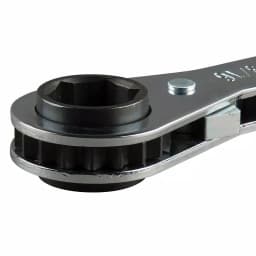 Klein Tools Ratcheting Refrigeration Wrench, 3/16 in. & 1/4 in. Square x 1/2 in. & 9/16 in. Hex thumbnail 3