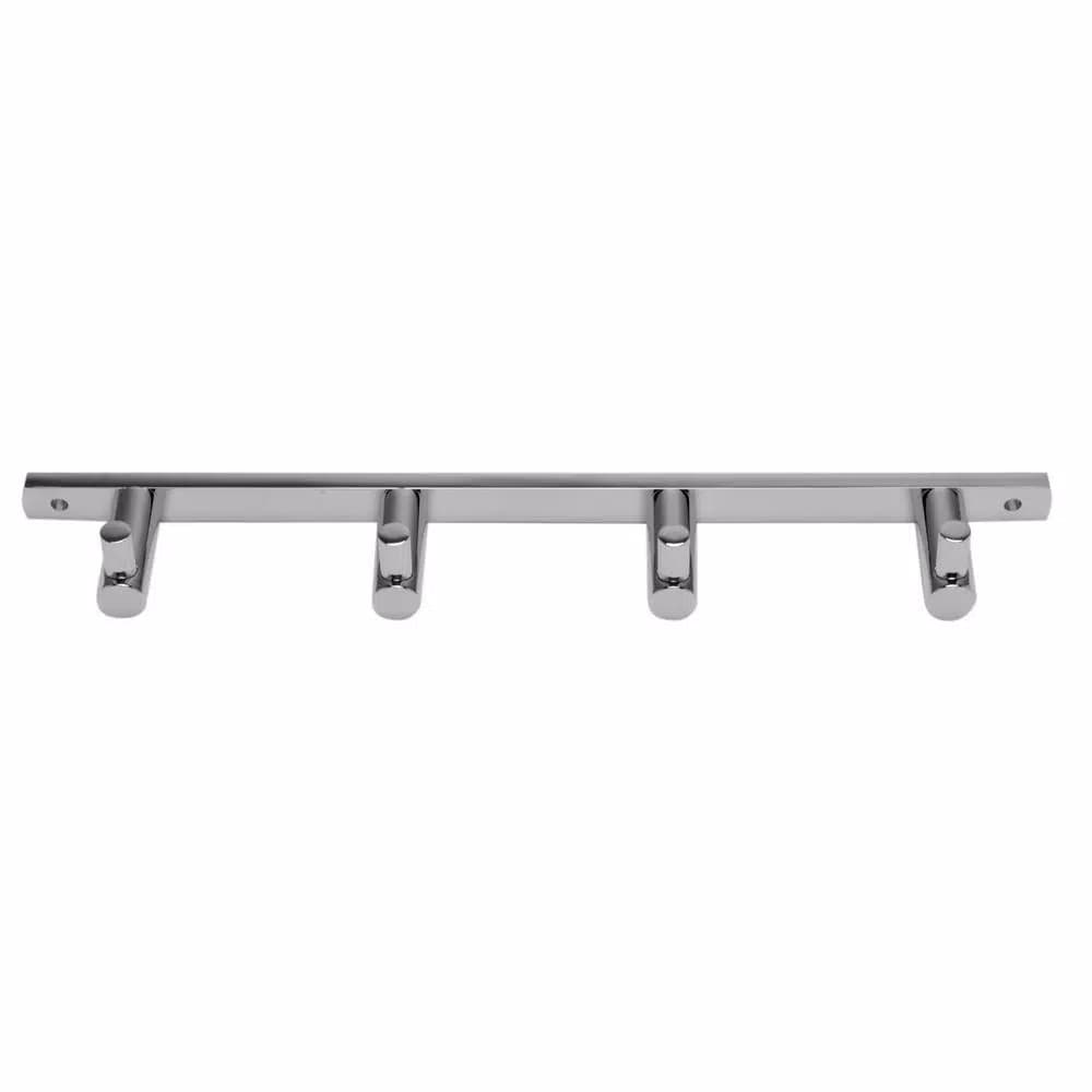 ALFI BRAND AB9528 Quadruple Robe Hook, Polished Chrome, Solid Brass