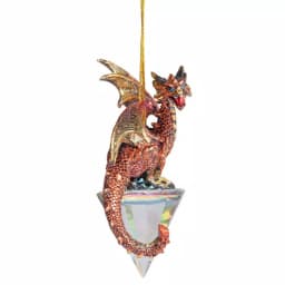 Design Toscano 3.5 in. Diamond Dragon Gothic Holiday Ornament Set, 3-Piece thumbnail 2