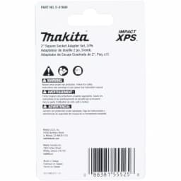 Makita ImpactXPS Square Socket Adapter Set, 3-Piece, Hex Shank thumbnail 4