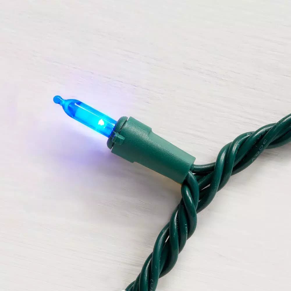 Home Accents Holiday 300-Light Multi-Color Mini LED String Lights, Constant On, Green Wire (Set of 2)