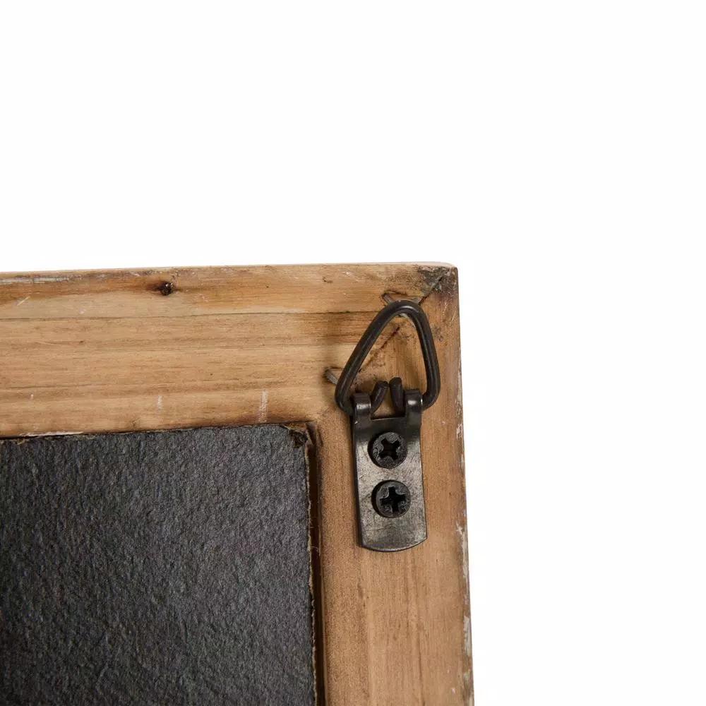 Glitzhome 19.75" Farmhouse Wooden Barn Door Chalkboard Memo Board Wall Decor