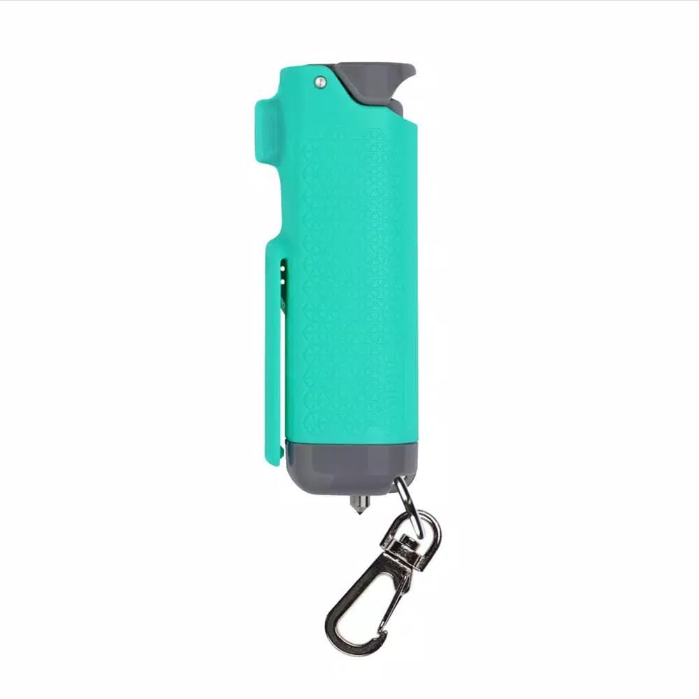SABRE Safe Escape 3-in-1 Pepper Gel, Seatbelt Cutter, and Window Breaker - Mint Green