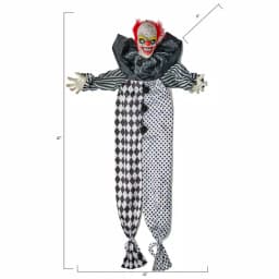 Worth Imports 67 in. Animated Life Size Hanging Clown Halloween Animatronic Decor thumbnail 2