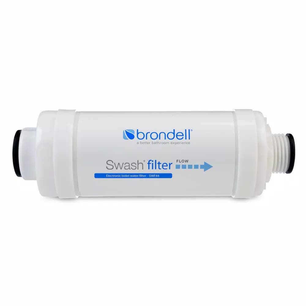 Brondell Swash Electronic Bidet Water Filter - Universal Compatibility, White
