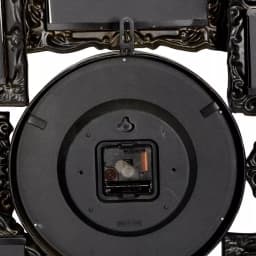 LITTON LANE 25 in. Metal Victorian Photo Frame Montage and Wall Clock with 8 Frames thumbnail 8
