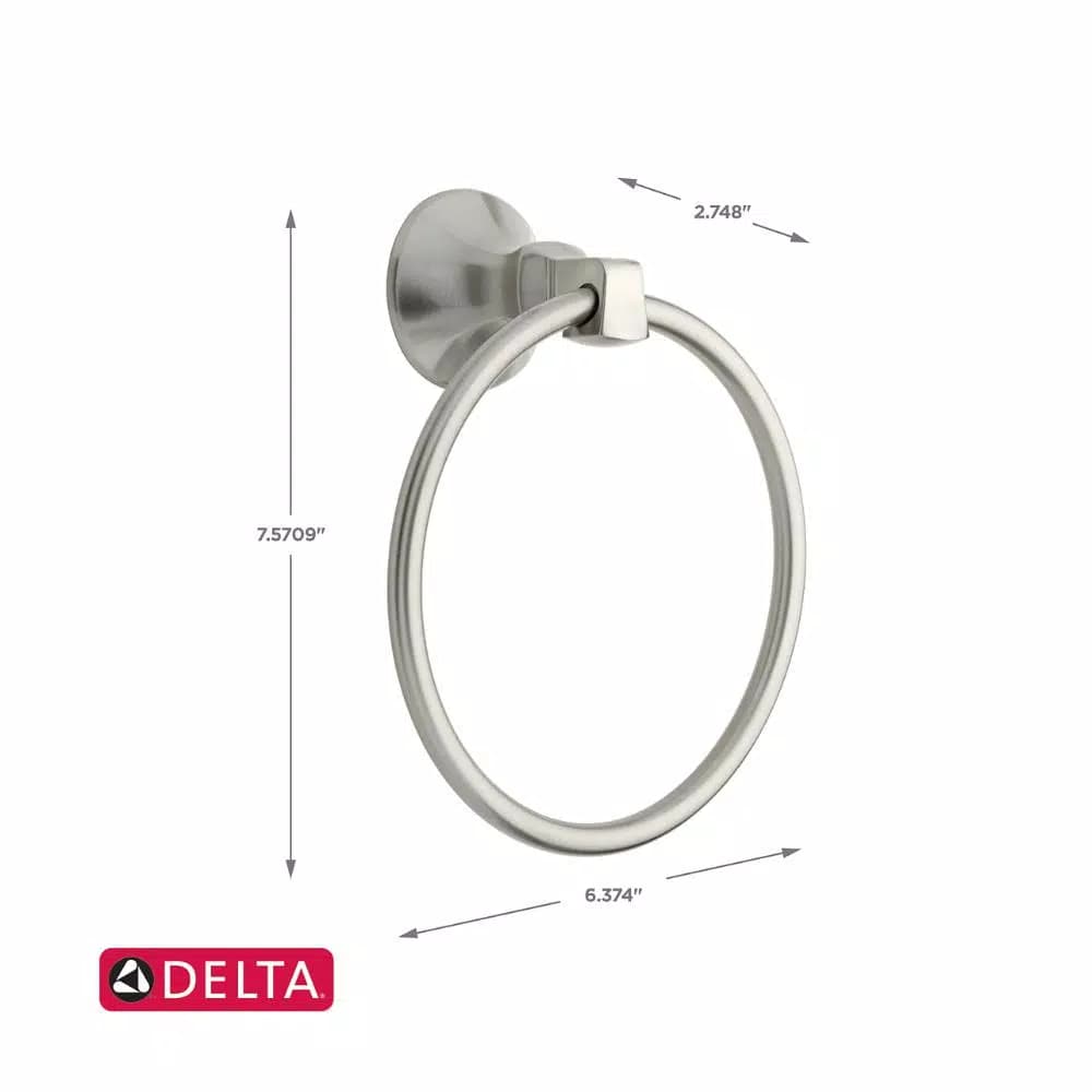 Delta Mandara Brushed Nickel Towel Ring