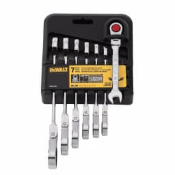 DEWALT DWMT74196 Metric Ratcheting Flex Head Combination Wrench Set, 7-Piece thumbnail 4