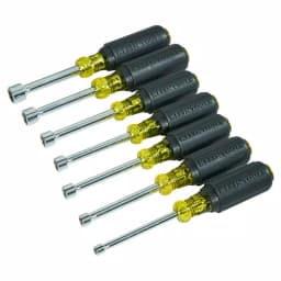 Klein Tools 7-Piece Magnetic Nut Driver Set with 3 in. Hollow Shafts and Cushion Grip Handles thumbnail 3