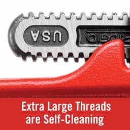 RIDGID 14 in. Heavy-Duty Straight Pipe Wrench, Ductile-Iron with I-Beam Handle thumbnail 11