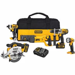 DEWALT 20V MAX Cordless 5-Tool Combo Kit with (2) 3.0 Ah Batteries & Charger thumbnail 1