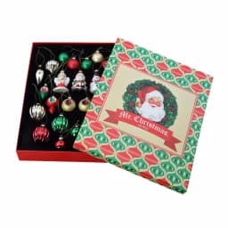 Mr. Christmas 30-Piece Vintage Glass Ornament Set with Storage Box and Gift Bags thumbnail 1