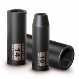 TEKTON 3/8 in. Drive 7-19 mm 6-Point Deep Impact Socket Set, 13-Piece thumbnail 2