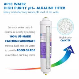 APEC Water Systems Ultimate 10 in. Calcium Carbonate Alkaline Filter Kit with 3/8 in. Quick Connect thumbnail 2