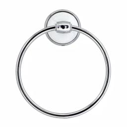 MODONA ARORA White Porcelain and Polished Chrome Towel Ring thumbnail 2