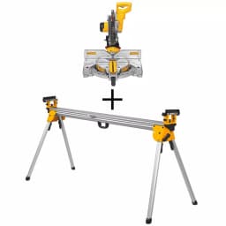 DEWALT 12 in. 15 Amp Double Bevel Compound Miter Saw with Heavy-Duty Stand thumbnail 1