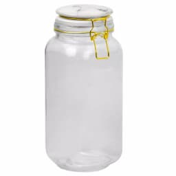 Unbranded 67 oz. Glass Canister with Marble Printed Ceramic Top and Metal Bail Lid thumbnail 5