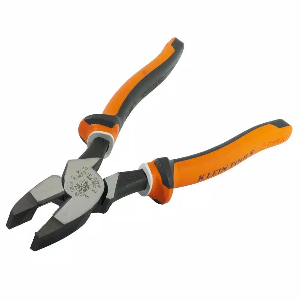 Klein Tools 9 in. Insulated High-Leverage Side-Cutting Pliers, 1000V Rated