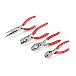TEKTON 4-Piece Plier Set: Slip Joint, Diagonal, Lineman's, and Long Nose Pliers thumbnail 1