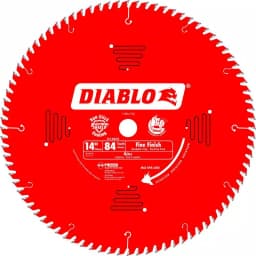 Diablo 14 in. x 84-Tooth Fine Finish Carbide Circular Saw Blade thumbnail 1