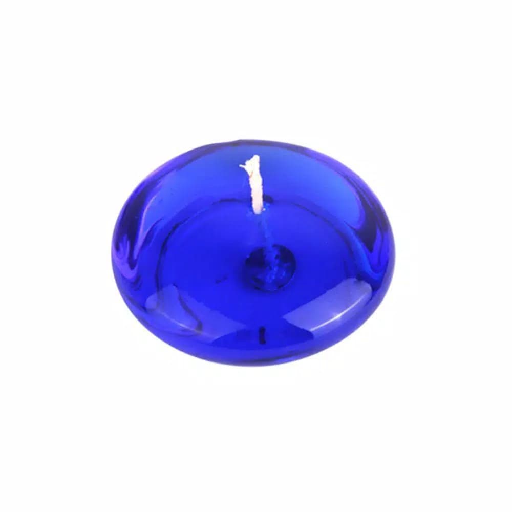 Zest Candle 3 in. Clear Blue Gel Floating Candles, 6-Box Pack