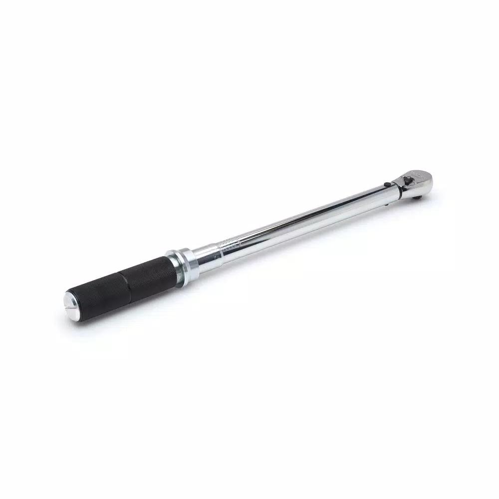 GEARWRENCH 1/2 in. Drive Micrometer Torque Wrench, 30-250 ft-lbs, Low Profile Teardrop Head
