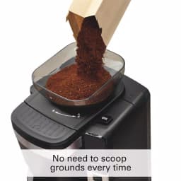 Hamilton Beach 12-Cup Auto Grounds Dispensing Drip Coffee Maker, Black thumbnail 7