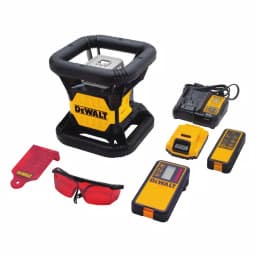 DEWALT 20V MAX Lithium-Ion Red Rotary Laser Level with Construction Tripod Bundle thumbnail 8