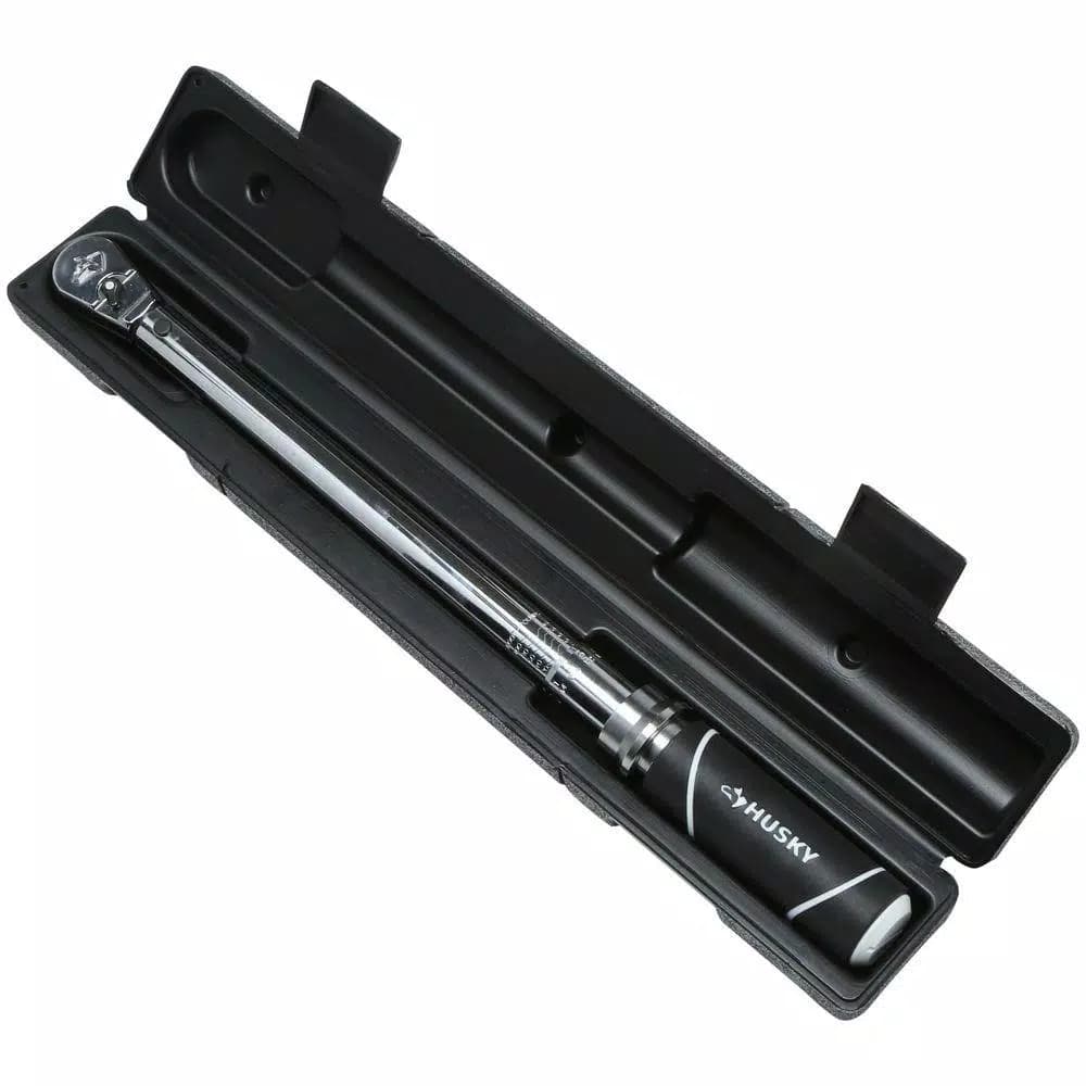 Husky 3/8 in. Drive Click Torque Wrench, 20-100 ft./lbs.