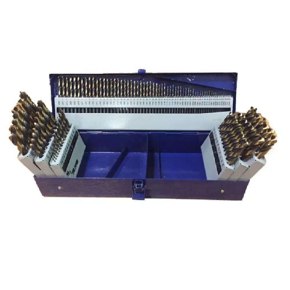 Drill America Killer Force 115-Piece High Speed Steel Jobber Drill Bit Set with Metal Case