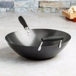 Ecolution Hong Kong Chopstick House 14-inch Carbon Steel Wok with Nonstick Coating and Helper Handle thumbnail 6