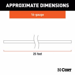 CURT Bonded 4-Way Trailer Wiring, 16 Gauge, 25' Spool thumbnail 5